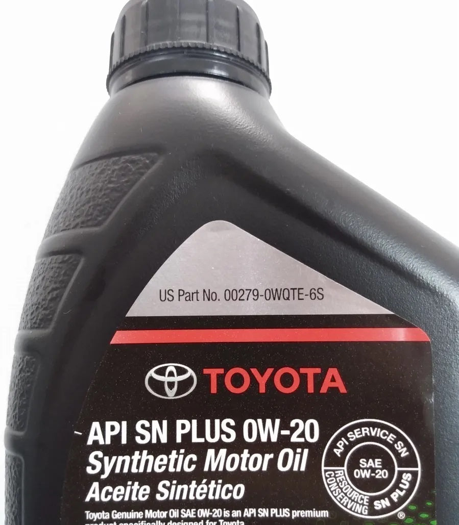 Aceite de motor toyota sintetico 0w-20 original