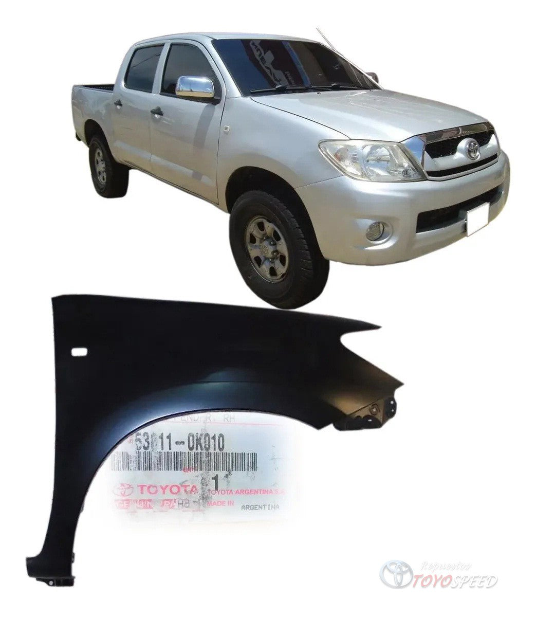 Guardafango Delantero Derecho Original para Hilux 2.7