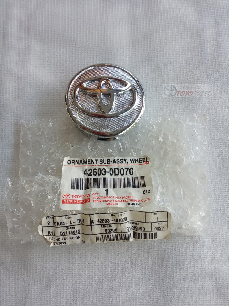 Tapa Centro de Rin Original para Corolla y Yaris