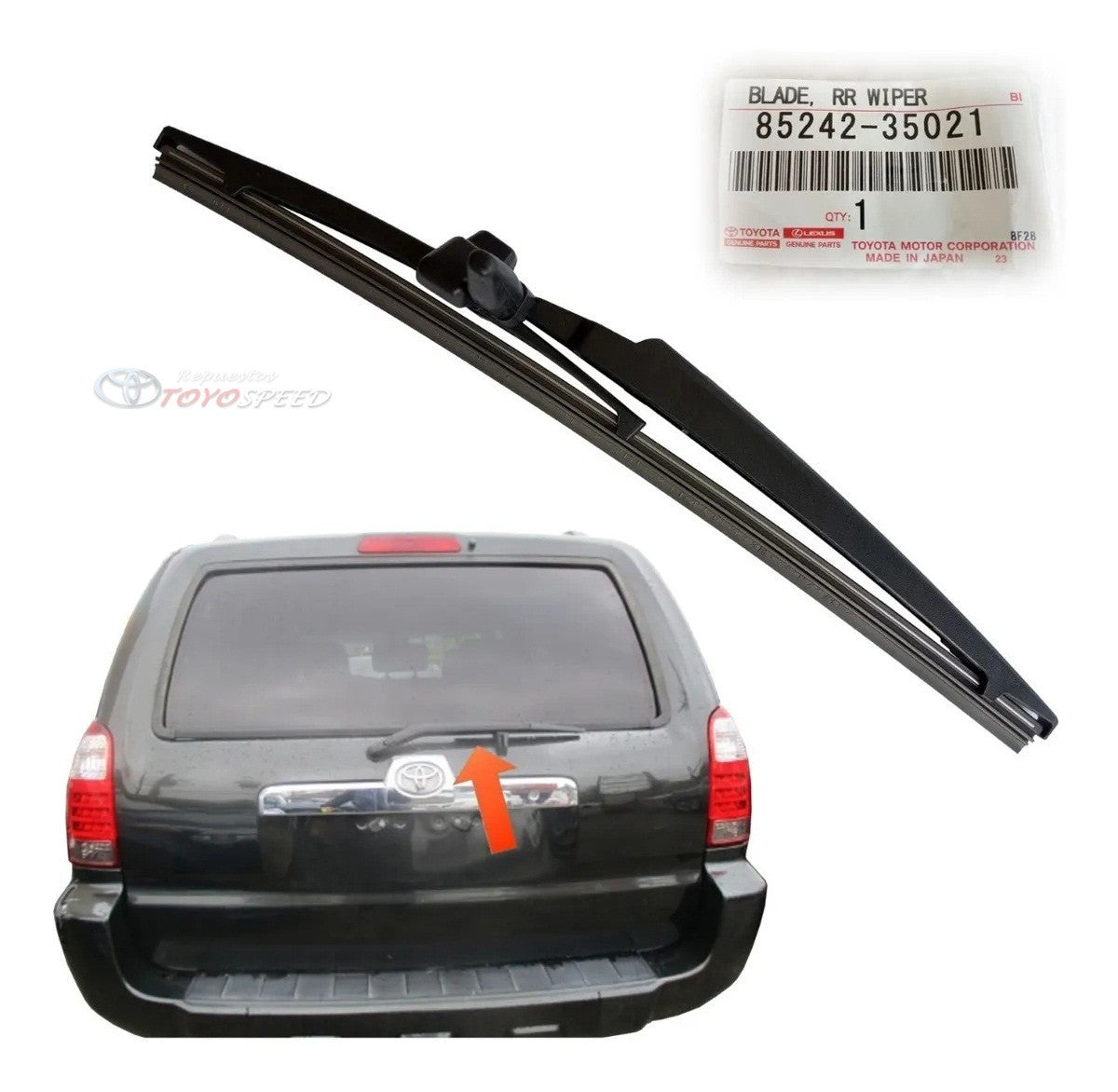 Cepillo Limpiaparabrisas Trasero Original para 4Runner