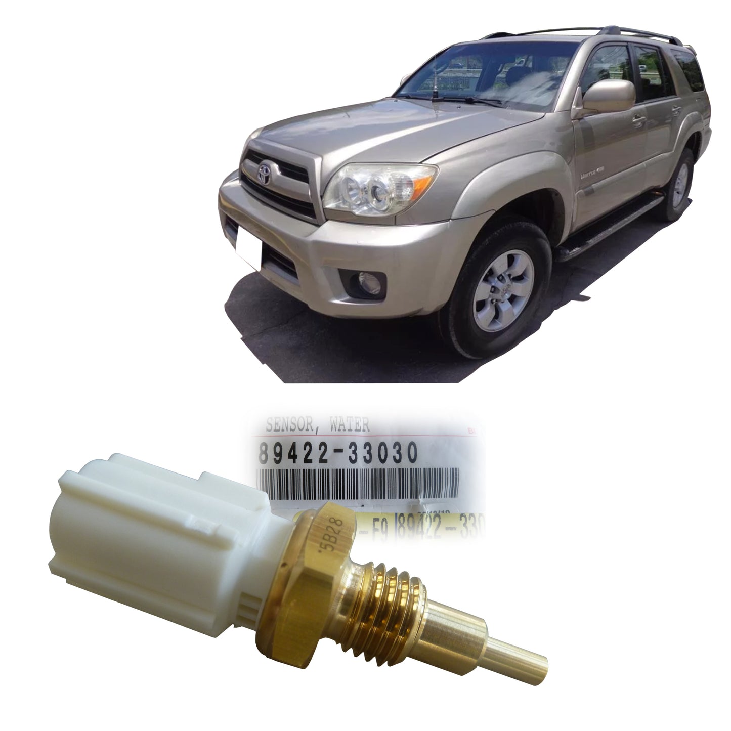 Sensor Temperatura de Agua Original para 4Runner, Yaris, Corolla