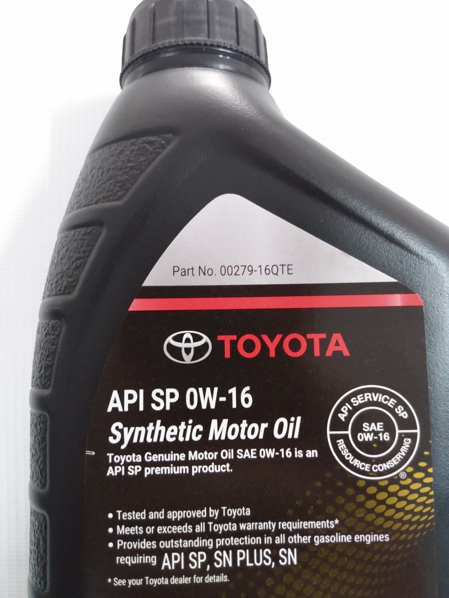Aceite de Motor Toyota Sintético 0W-16 Original