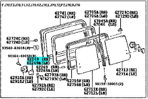 Kit Cerradura Original Trasera Ventanilla Lateral para Machito