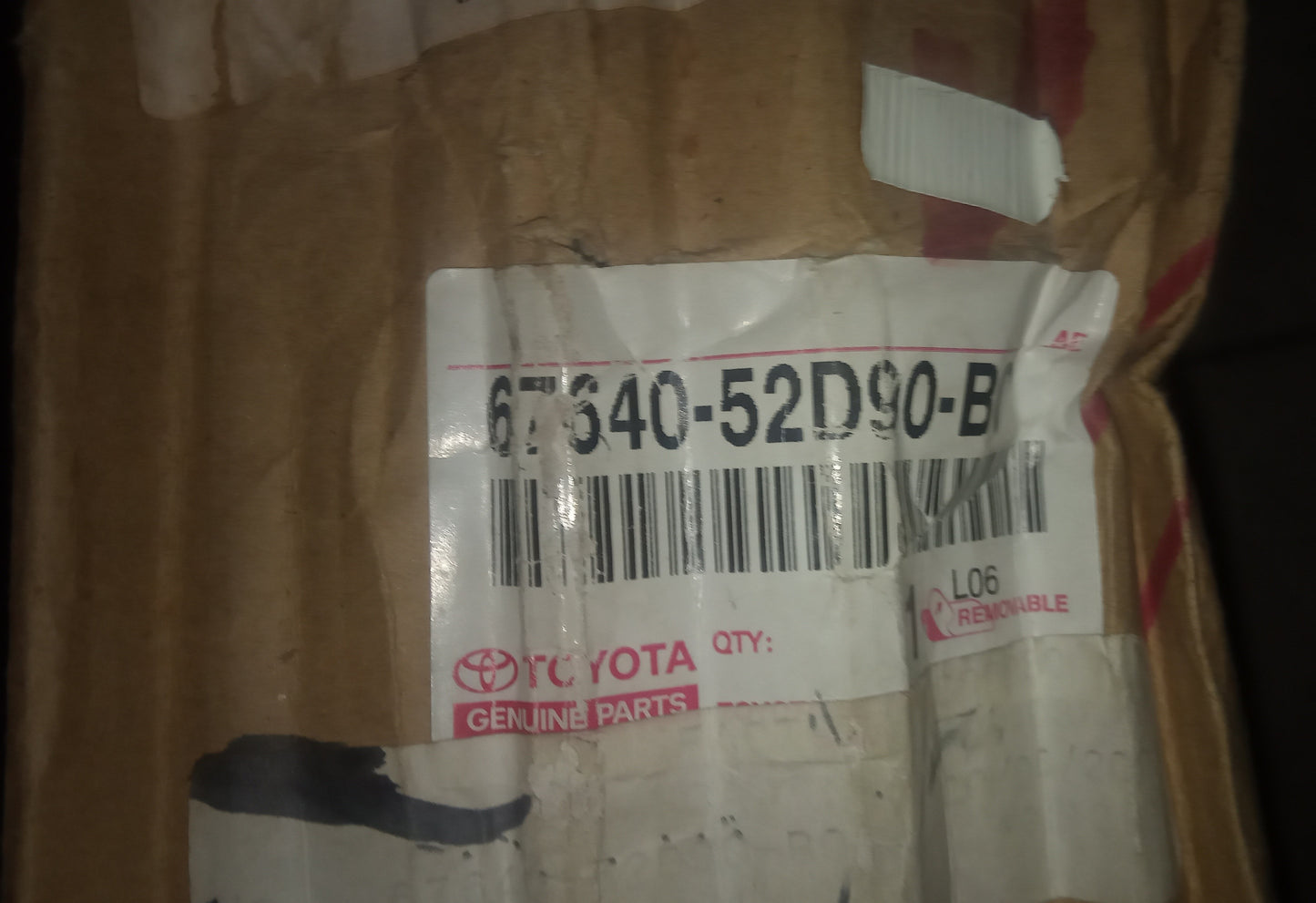 Tapiceria Puerta Trasera Izquierda Original para Yaris