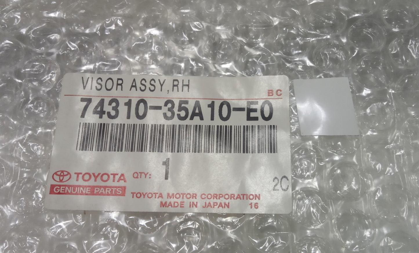 Tapa sol Visera Derecha Original para 4Runner