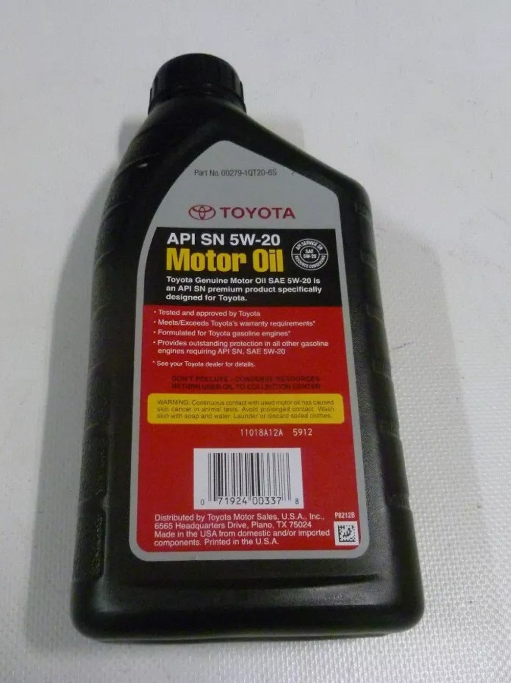 Aceite de Motor Toyota Sintetico 5W-20 Original