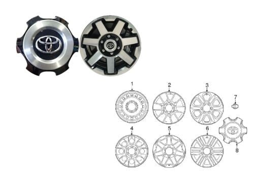 TAPA CENTRO RIN TRD 4RUNNER 2014-2022