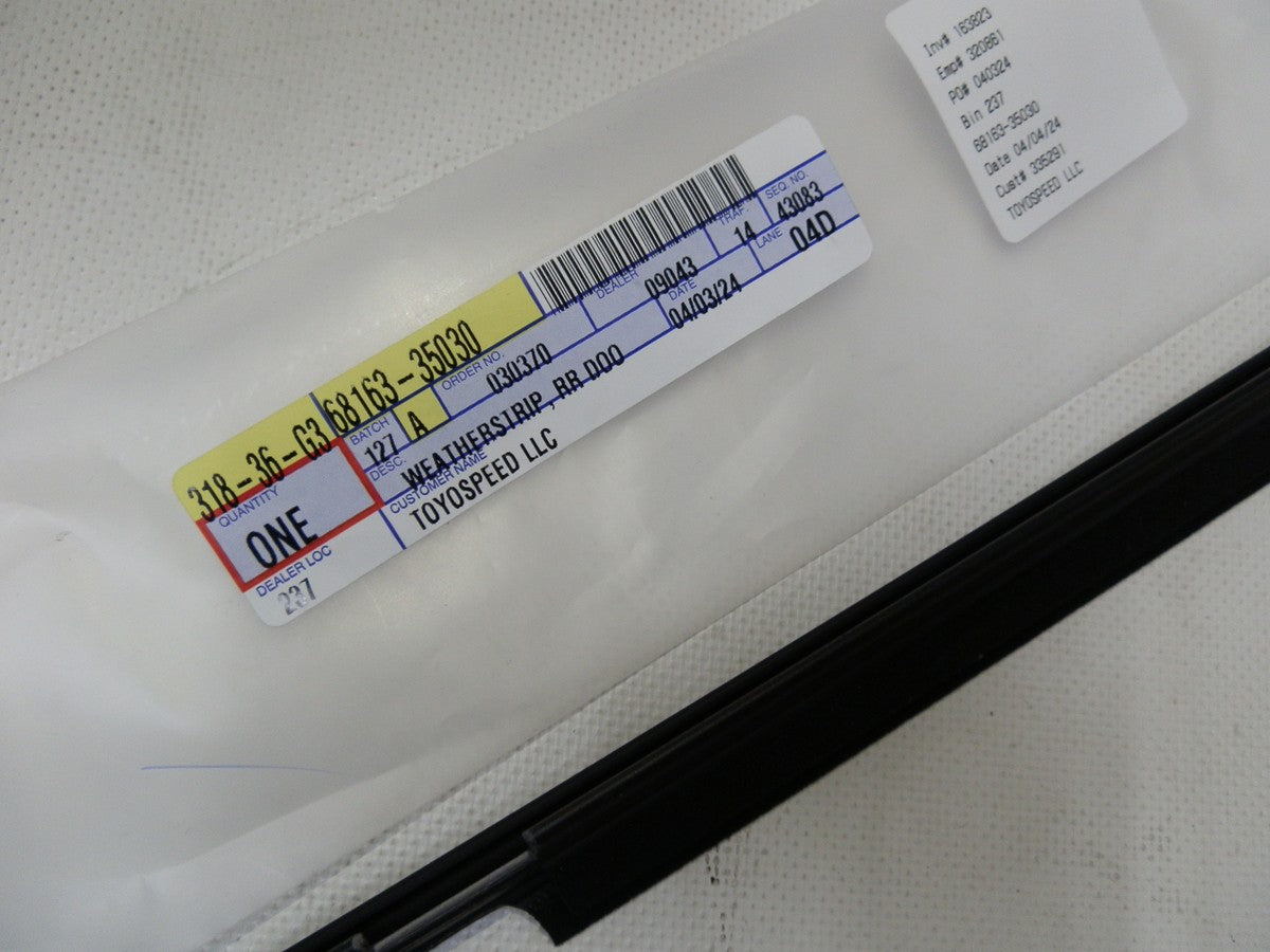 CEPILLO LAMEVIDRIO EXTERNO PUERTA TRASERA DERECHA 4RUNNER 03-08
