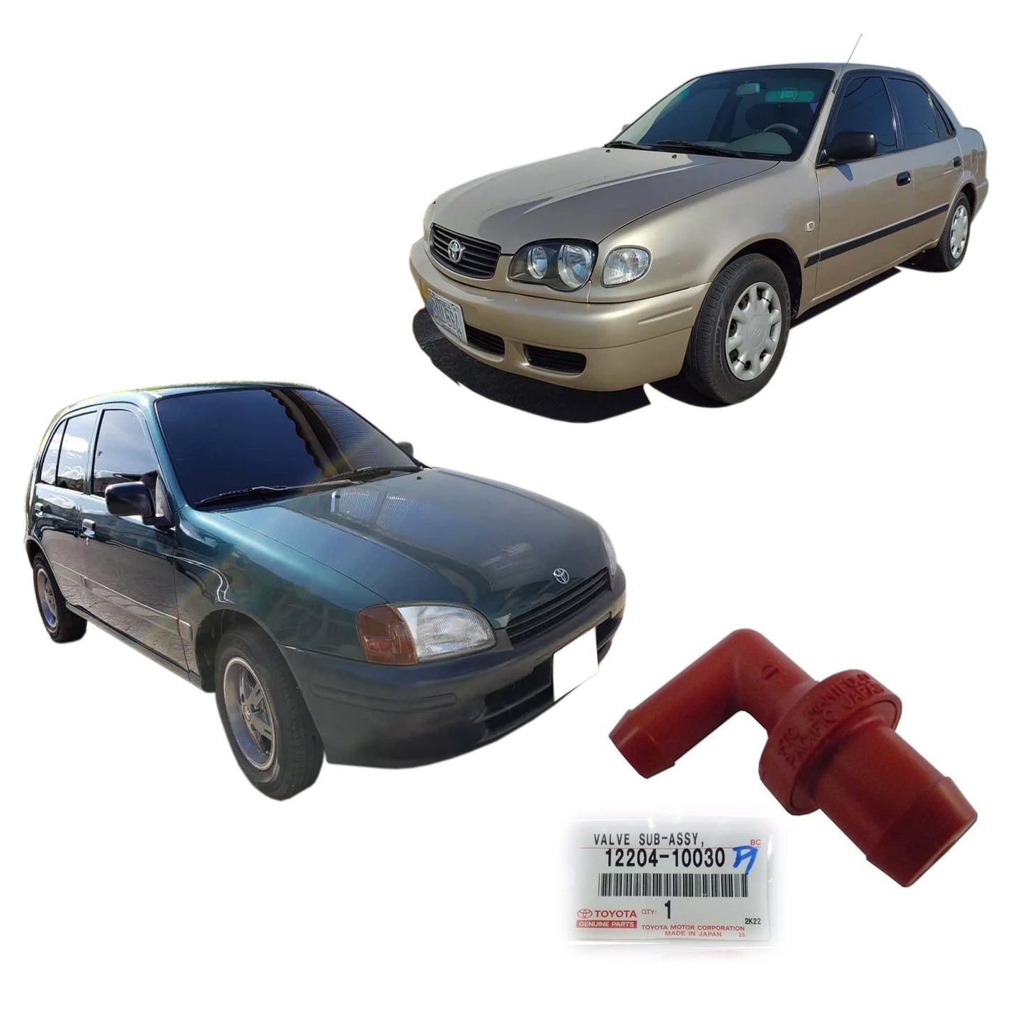 Valvula PCV Original para Starlet y Corolla