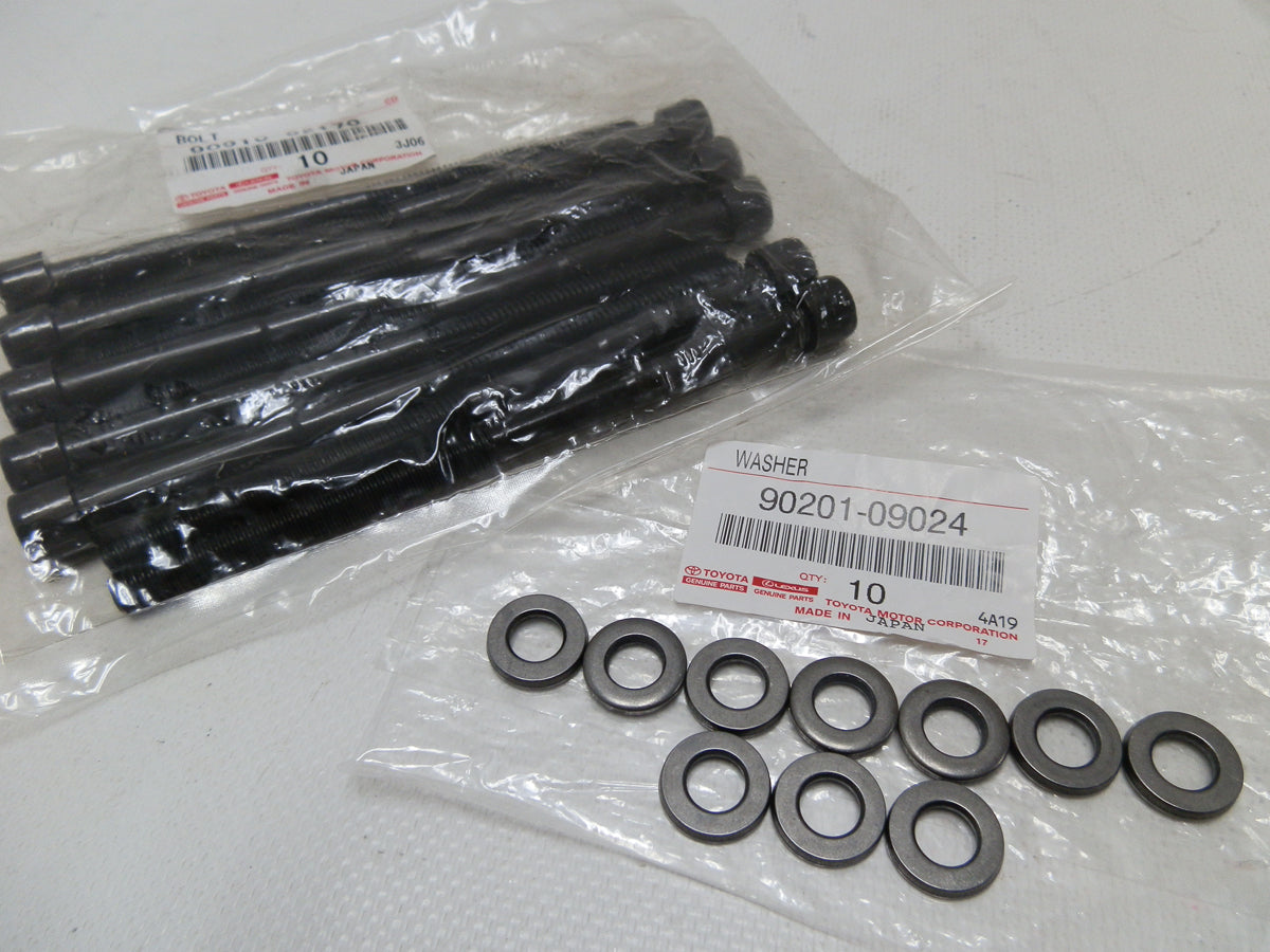 Juego tornillo arandela camara culata cilindro original para yaris 2000-2017, yaris belta