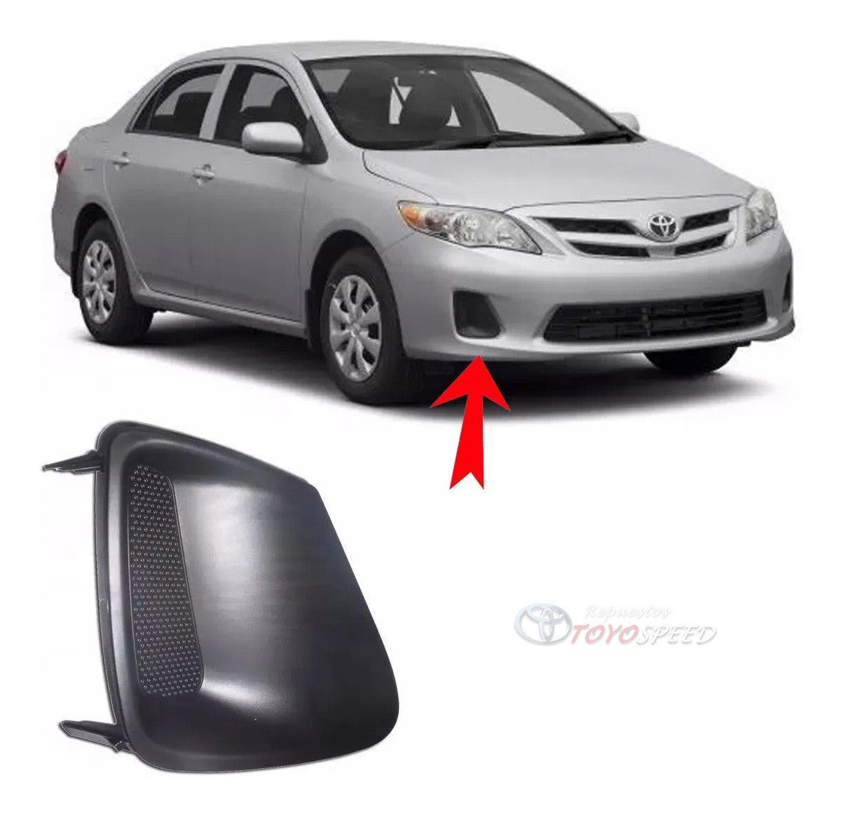 Tapa Base Faro Neblina Derecho Genérico para Corolla