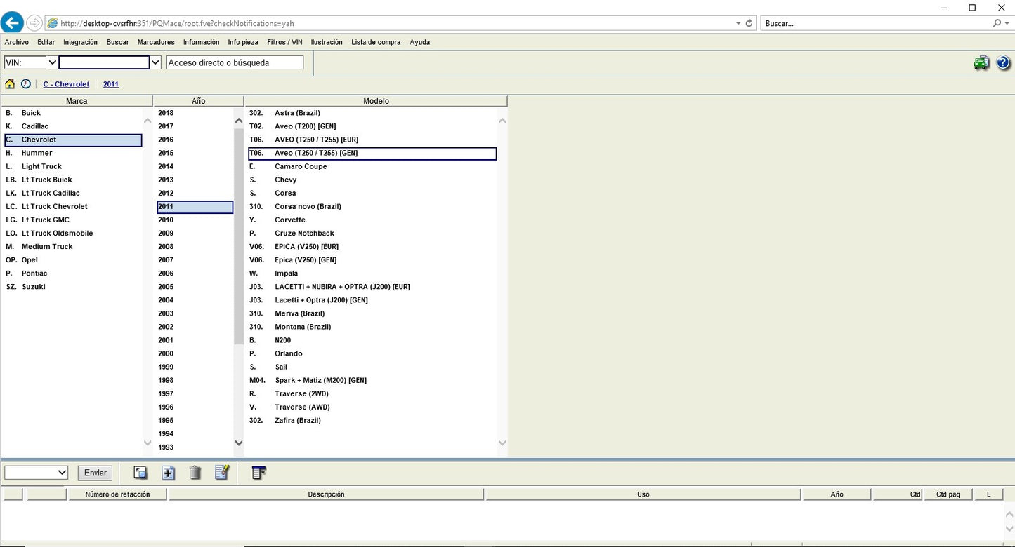 Catalogo Electronico De Partes Gm Epc