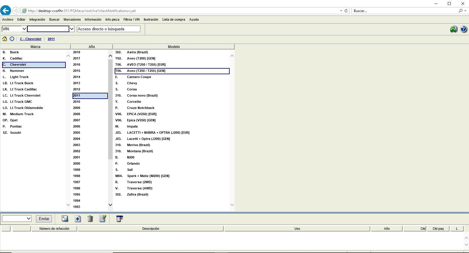 Catalogo Electronico De Partes Gm Epc