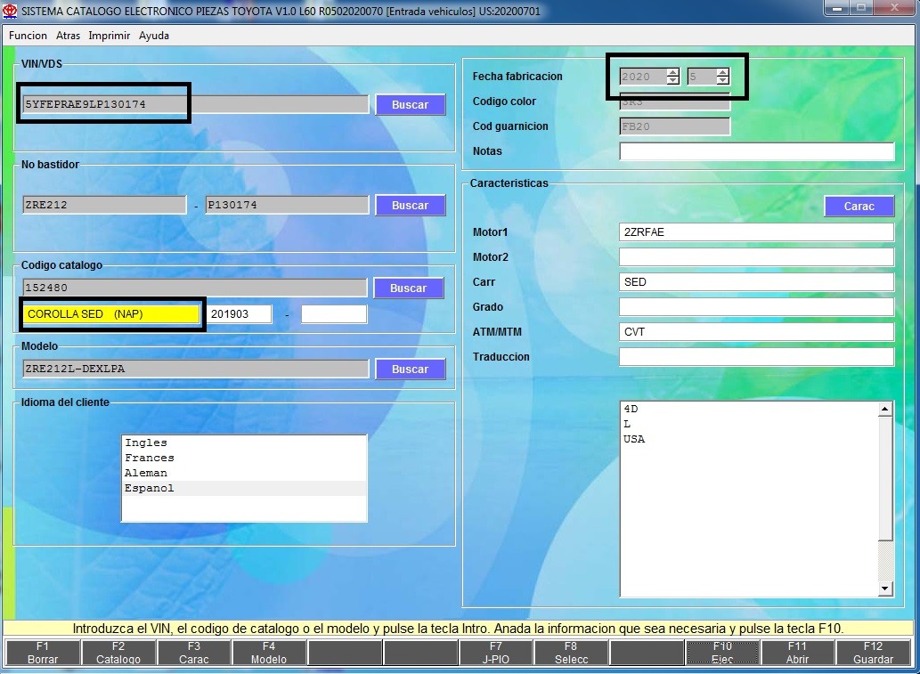 Catalogo Electronico de Partes Toyota Epc