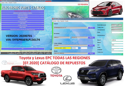 Catalogo Electronico de Partes Toyota Epc