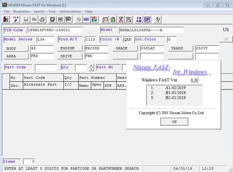 Catalogo Electronico De Partes Nissan Epc