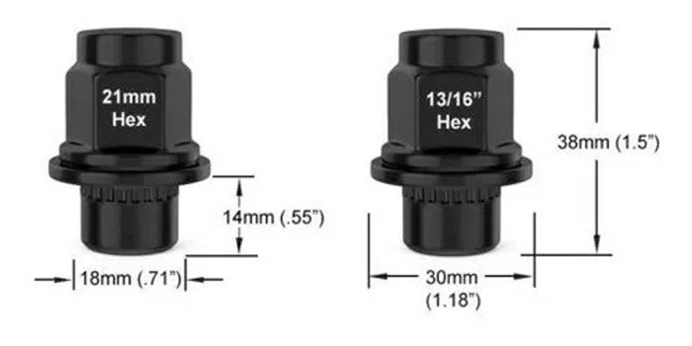 Tuerca Rin Trd para 4Runner, Fortuner, Hilux, Tundra, Tacoma