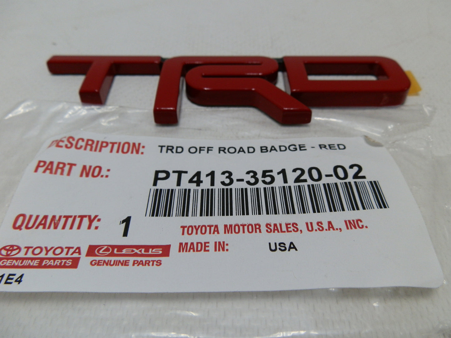 Emblema TRD original para tacoma, tundra, 4runner